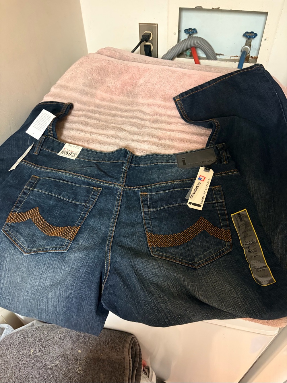 Buffalo David Bitton Men's Dark Blue Denim Jeans